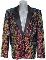 Glitter Colbert Heren Multi Pailletten - 48 = XS | Carnavalsland