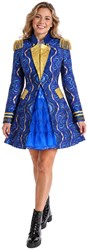 Carnavalsjas Dames Crystal Blauw-Goud
