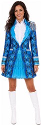 Carnavalsjas Dames Hyacintara Blauw-Zilver