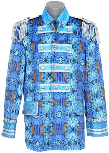 Carnavalsjas Heren Hyacintara Blauw-Zilver