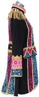 Carnavalsjas Dames Flower Pink-Blauw (zijkant)