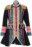 Carnavalsjas Dames Flower Pink-Blauw (product)