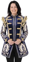 Carnavalsjas Dames Barok Blue