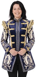 Carnavalsjas Dames Barok Blue