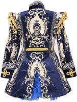 Carnavalsjas Dames Barok Blue (achterkant)