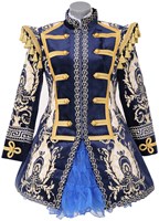 Carnavalsjas Dames Barok Blue