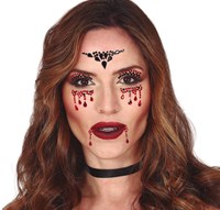 Halloween Face Jewels Vampier