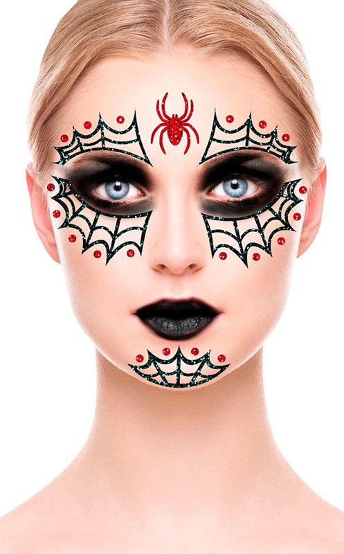 Glitter Gezicht Sticker Spin (voorbeeld)
