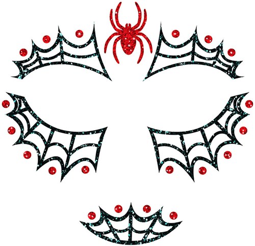 Glitter Gezicht Sticker Spin