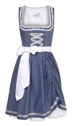 Dirndl Tamilla Blauw Luxe (55cm) 
