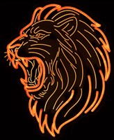 LED Neon Sign Oranje Leeuw Holland - 41x50cm