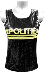 Pailletten Topje Politie
