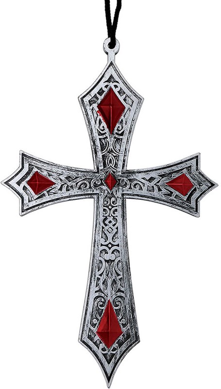 Ketting Kruis Gothis - 21cm (detail)