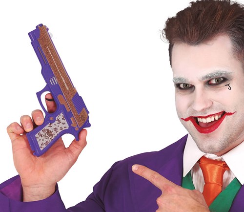 Nep Pistool Paars Joker - 21cm