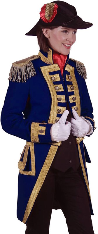 Damesjas Nelson Kobalt Blauw-Goud Luxe