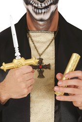 Halloween Kruis God met Mes - 26cm