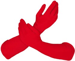 Handschoenen Piet Lang Rood (45cm)