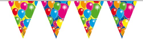 Vlaggenlijn Ballonnen 10mtr