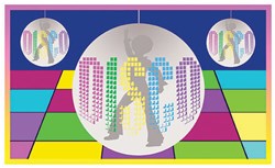 Gevelvlag Disco (90x150cm)