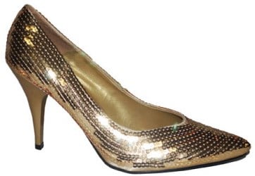 Pailletten Pumps Goud