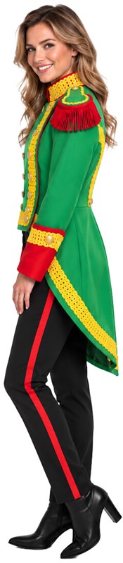 Carnavalsjas Dames Limburg Rood-Geel-Groen (zijkant)