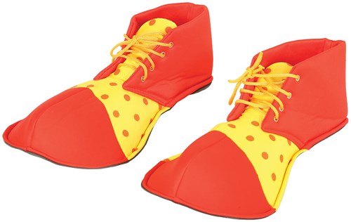 Clownsschoenen Rood-Geel (Stof)