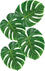 Decoratie Palmbladeren 4st (28x35cm)
