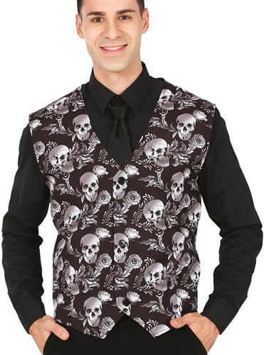 Halloween Vest Doodshoofden - One Size