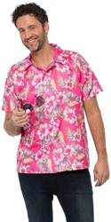 Hawai Shirt Hibiscus Luxe Pink