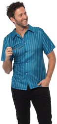 Retro Seventies Shirt Blauw