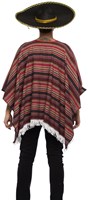 Mexicaanse Poncho Authentiek (Woven) (achterkant)