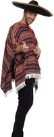Mexicaanse Poncho Authentiek (Woven) (zijkant)