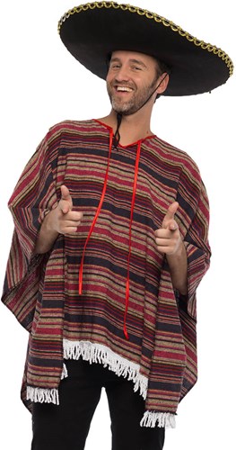 Mexicaanse Poncho Authentiek (Woven)