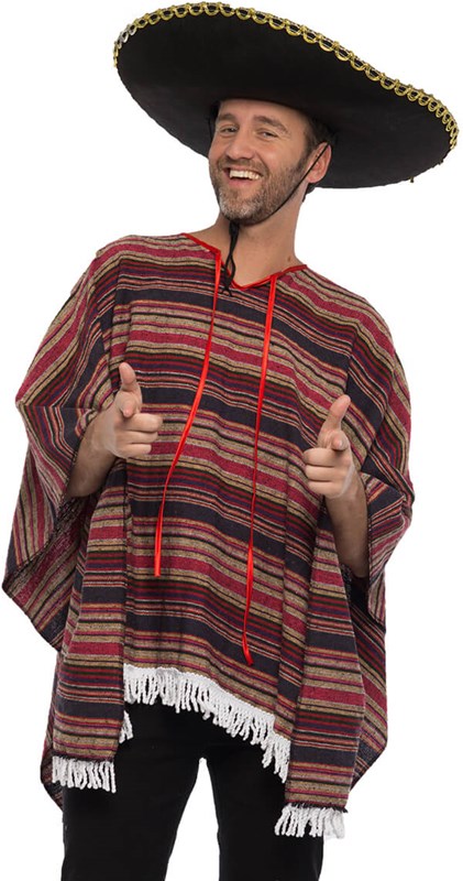 Mexicaanse Poncho Authentiek (Woven)