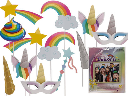 Photo Booth Props Unicorn - Eenhoorn (12 delig)