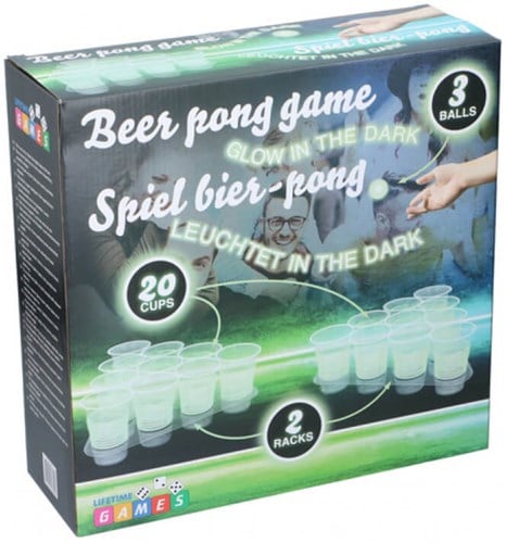 Glow in Dark Beer Pong - Drankspel