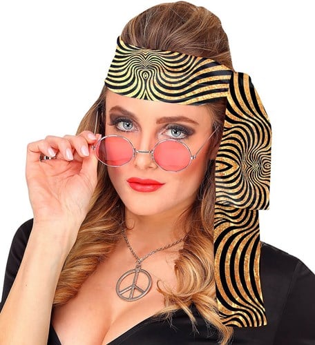Hoofdband Hologram Goud-Zwart