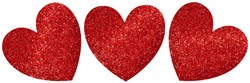 Glitter Hartjes Karton (20st)