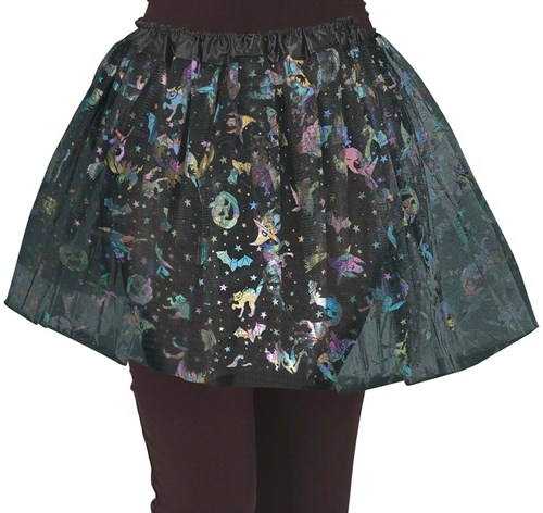 Kinder Tule Rokje Halloween Holografisch - 30cm
