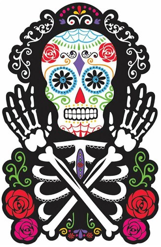 Wanddecoratie Day Of The Dead - 38,1x24,8cm