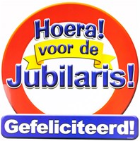 Huldeschild Hoera Voor De Jubilaris!