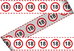 Markeerlint 18 Jaar Verkeersbord