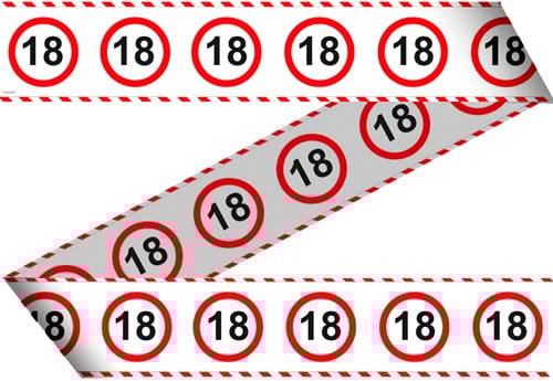 Markeerlint 18 Jaar Verkeersbord