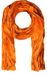 Kreukel Sjaal Metallic Oranje