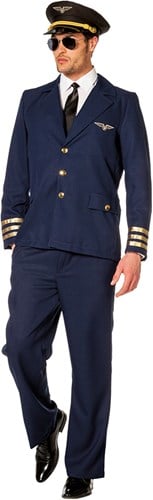 Piloten Kostuum Luxe voor heren