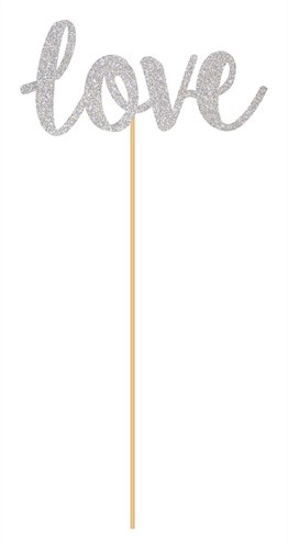 Prikkers Love Zilver 18cm (6st.)