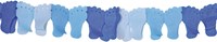 Slinger Voetjes Papier Blauw 6mtr