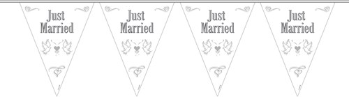 Vlaggenlijn Just Married 10mtr