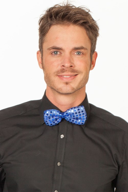 Pailletten Strik Blauw