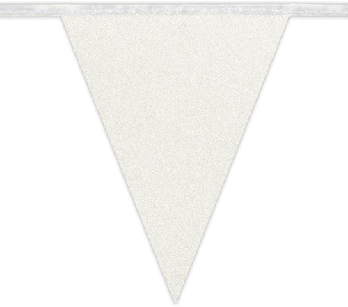 Glitter Vlaggenlijn Wit (6m) (detai)